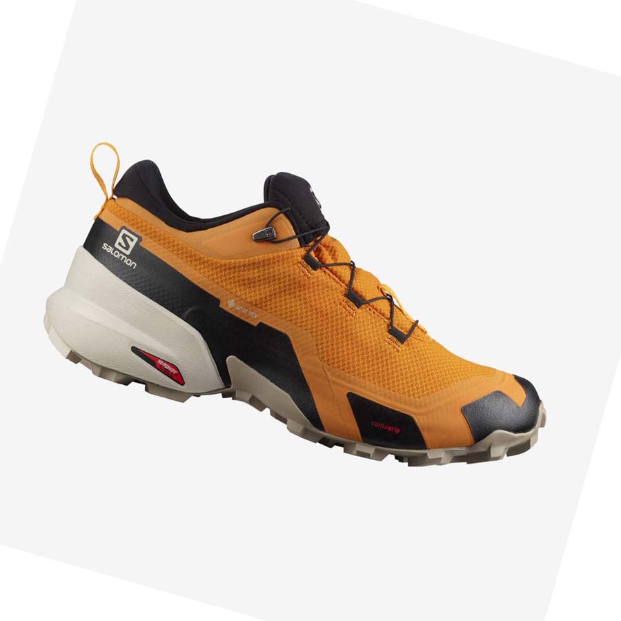 Tenis Senderismo Salomon CROSS HIKE GORE-TEX Hombre Naranjas | MX 3607JPQ